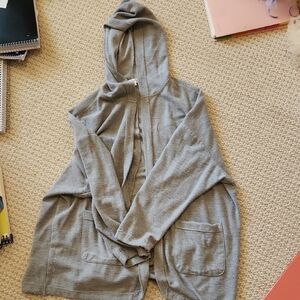 Women's Gray Hooded Jacket